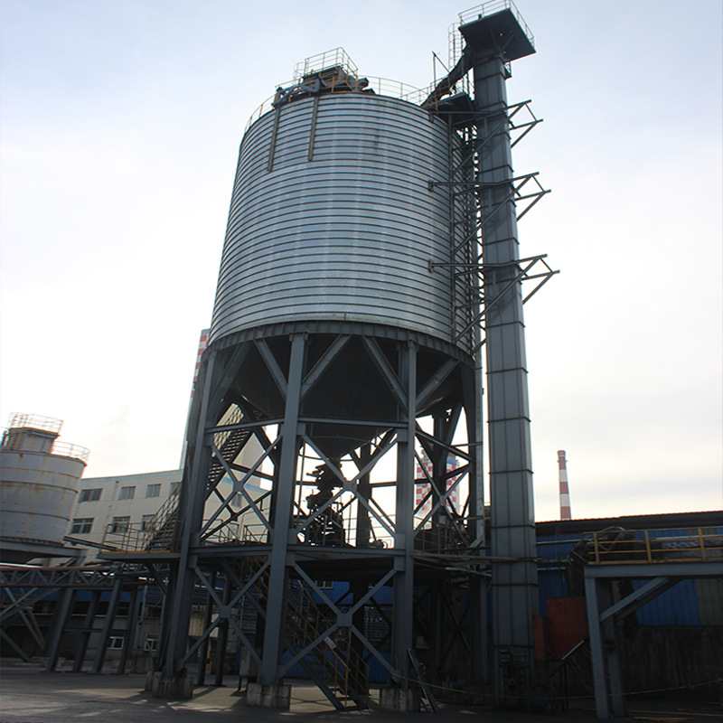 Elevador de caçamba de correia vertical de estrutura compacta de casca de arroz