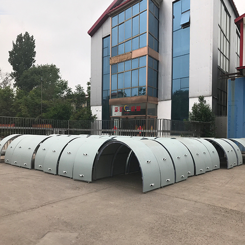 Tampa protetora do transportador de correia da planta de cimento