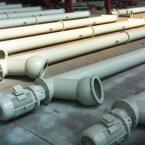 Transportador de parafuso tubular de grão horizontal fechado