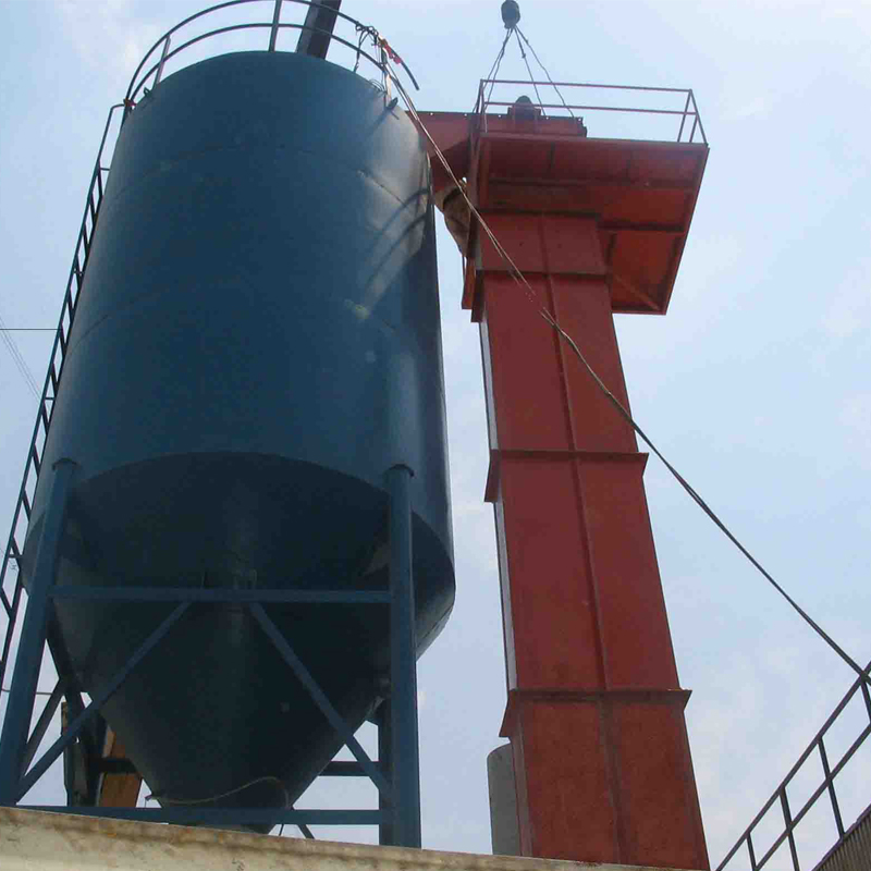 Tipo amplo elevador de cubeta mineral do silo do pó da correia da aplicação