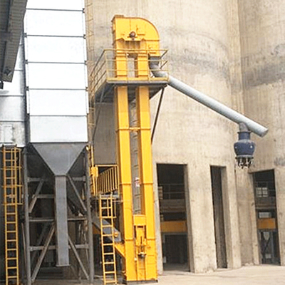 Elevador de caçamba de corrente de canal duplo eficiente para sementes de grãos
