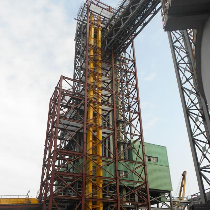 Componentes e estrutura do elevador de canecas industriais